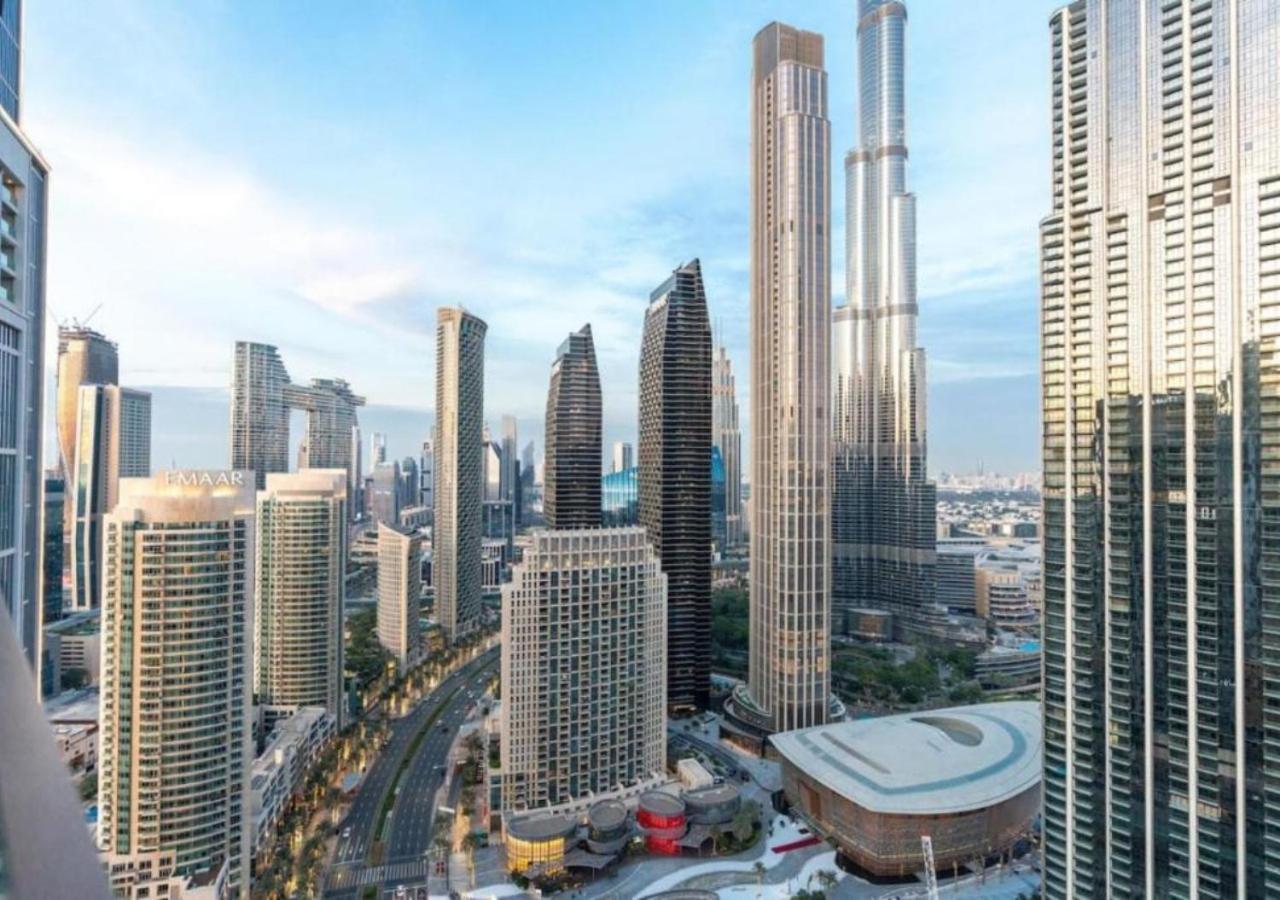 High-Floor 2 Bedroom Premium Apt And Burj Khalifa Views By Vibel Dubai Eksteriør bilde