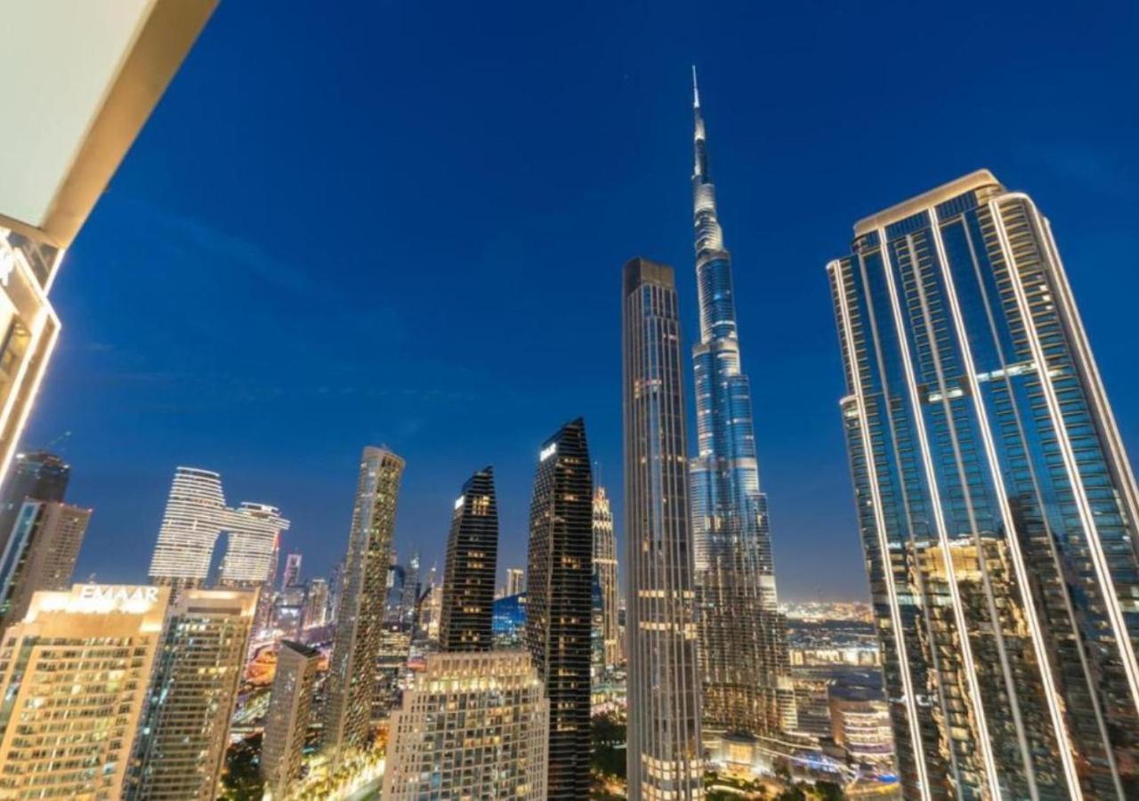 High-Floor 2 Bedroom Premium Apt And Burj Khalifa Views By Vibel Dubai Eksteriør bilde