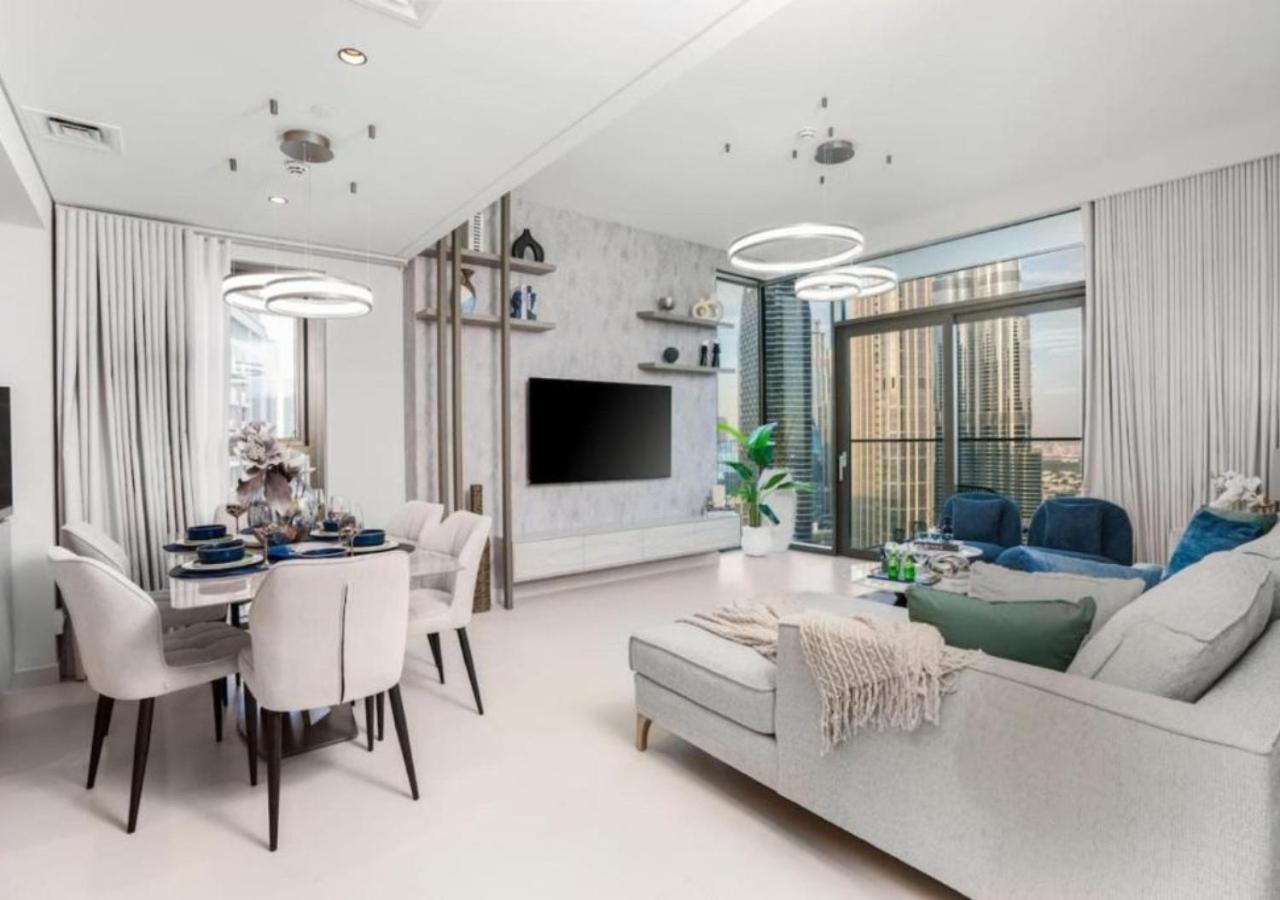 High-Floor 2 Bedroom Premium Apt And Burj Khalifa Views By Vibel Dubai Eksteriør bilde